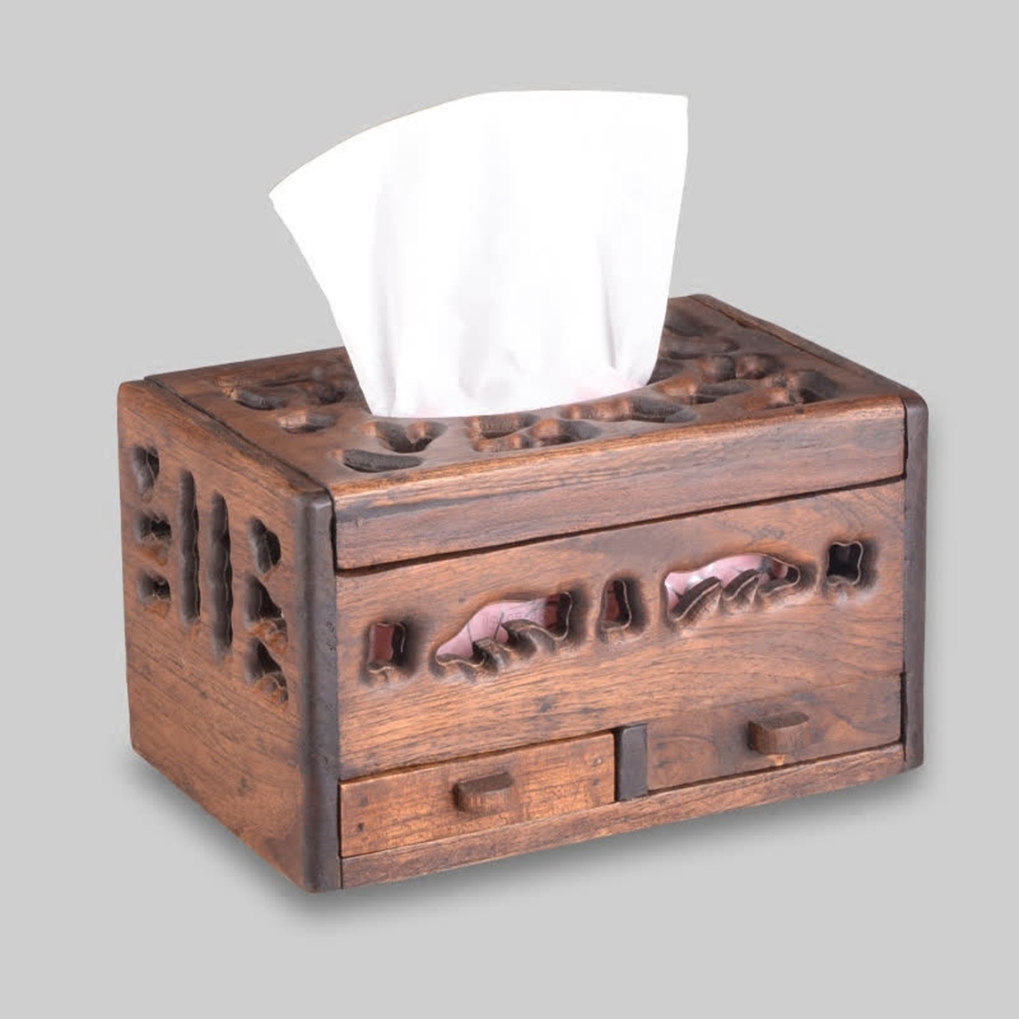 复古实木纸巾盒 - 优品生活家设计效果图 - 每平每屋·设计家