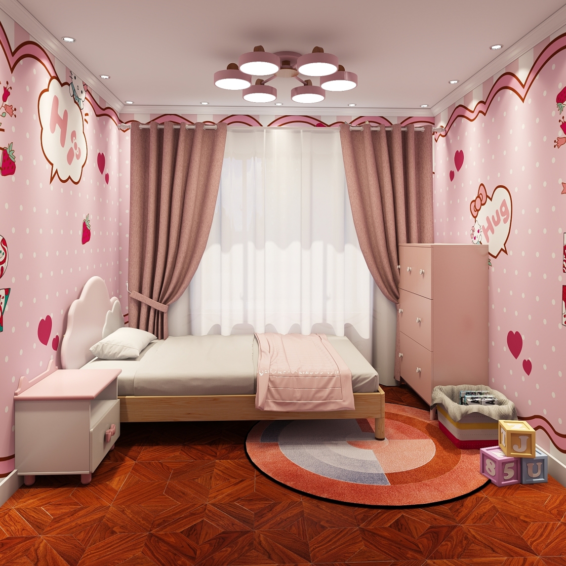 51个粉色卧室设计欣赏(2) - 设计之家