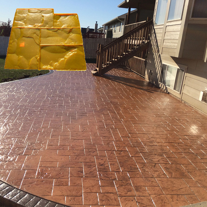 Precise rubber stamped concrete mats For Perfect Product Shaping