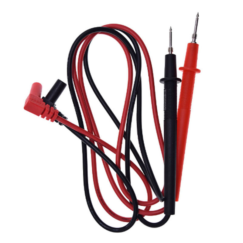 Multimeter right angle 2.0mm Banana plug to Test Hook Clip probe cable 1M 