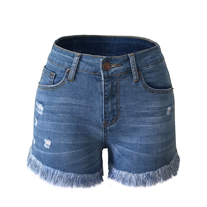 Distressed Ripped Shorts Jean with Holes Hot Short Jeans with Pockets MASZONE Denim Shorts for Women 5 Inch Inseam 