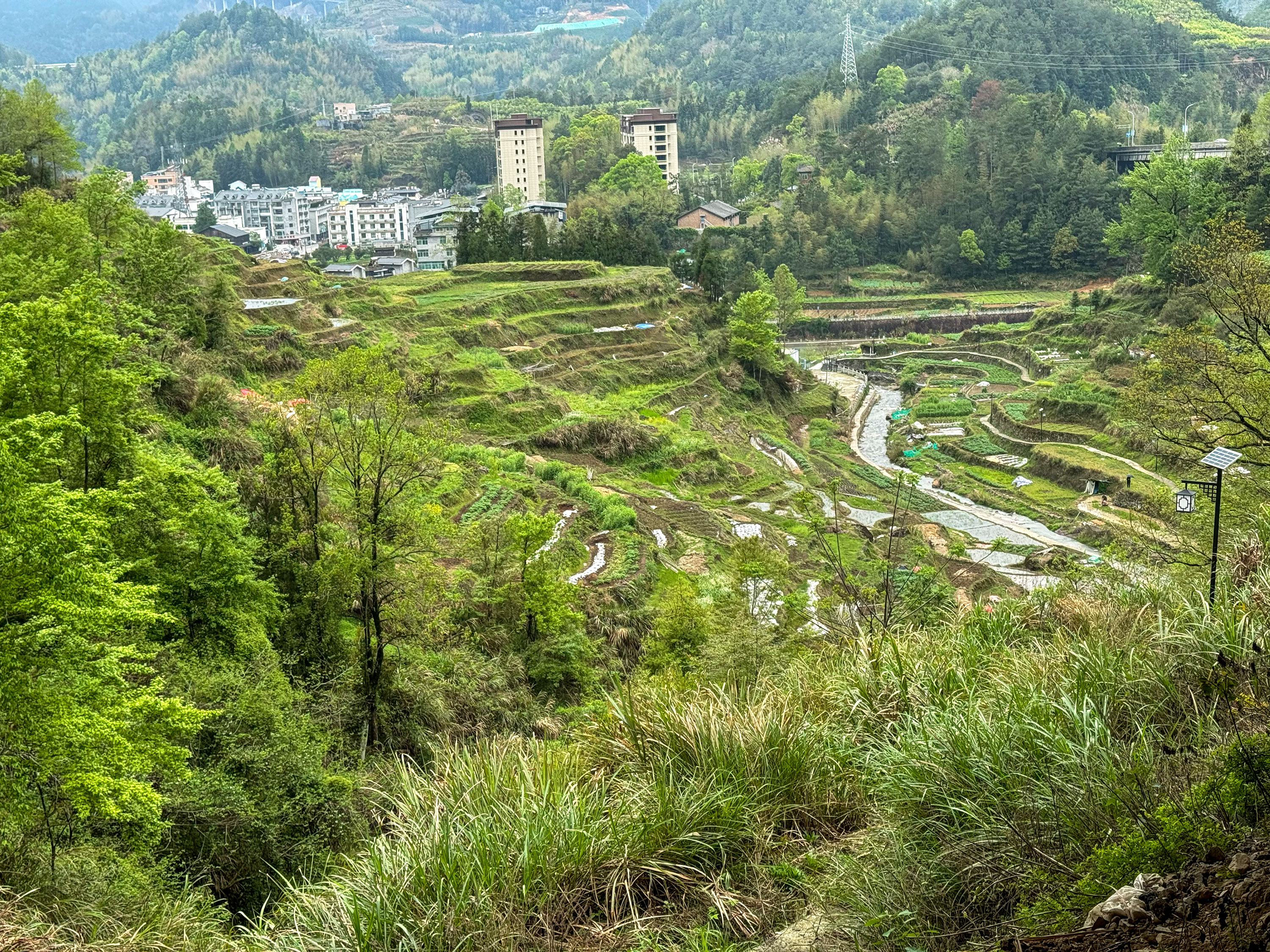 俯瞰山沟沟