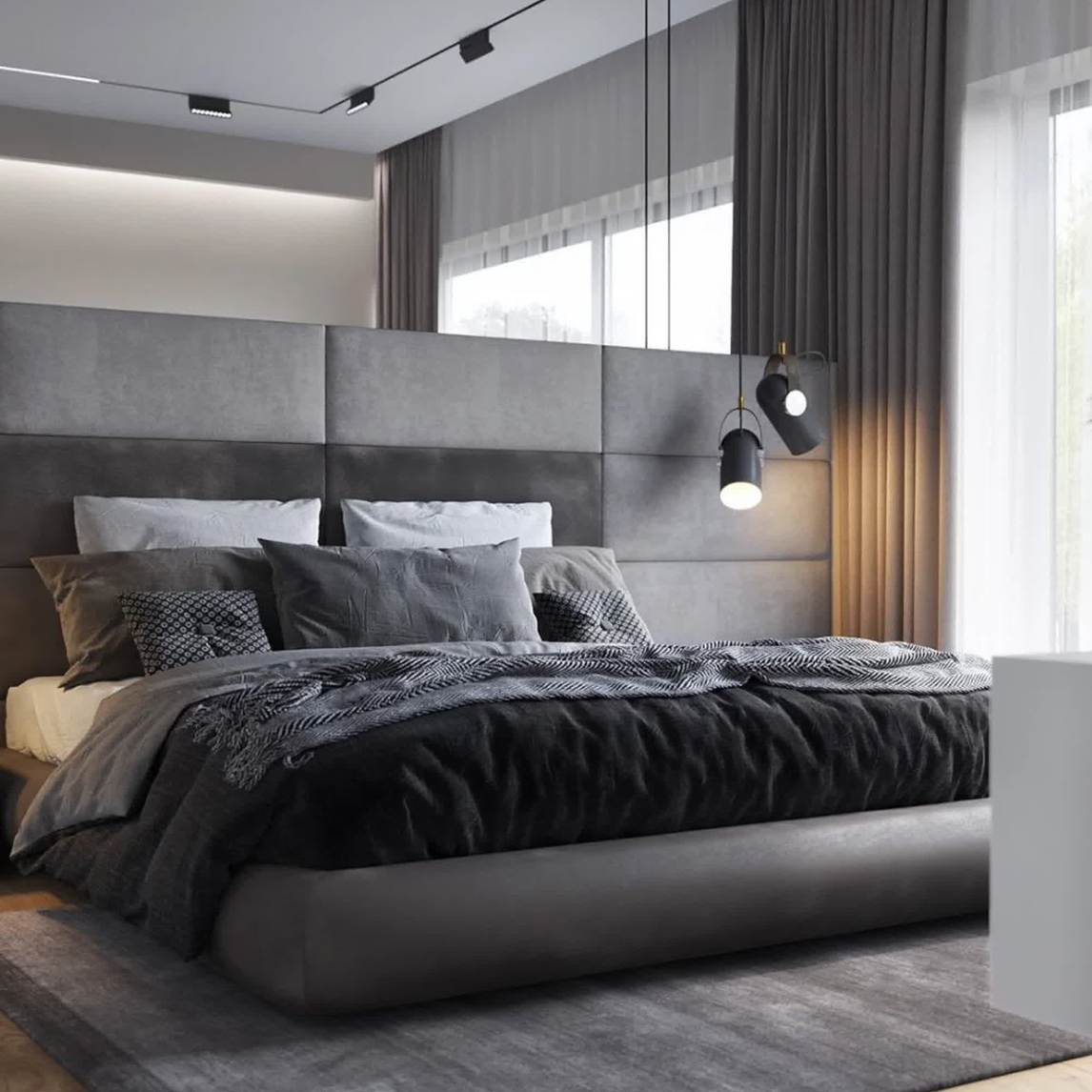 优秀作品 现代极简卧室,制造温馨氛围一点生活 设计师说: 简约风格