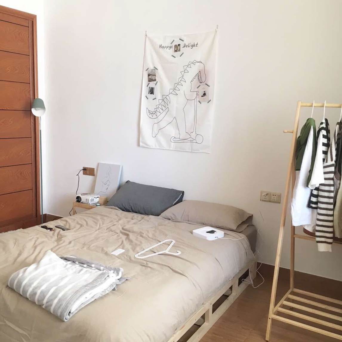 北欧风卧室这样装实用美观散发自然气息达人淘 设计师说: ins风女生