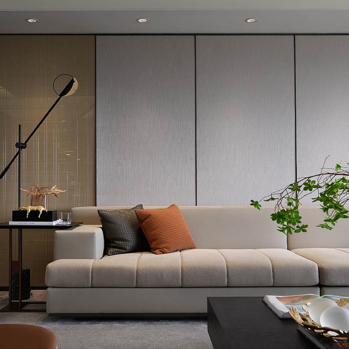 现代风客厅,庄重典雅超大气