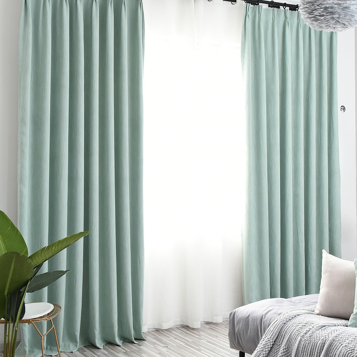 北欧竹节棉风格窗帘让生活变清新