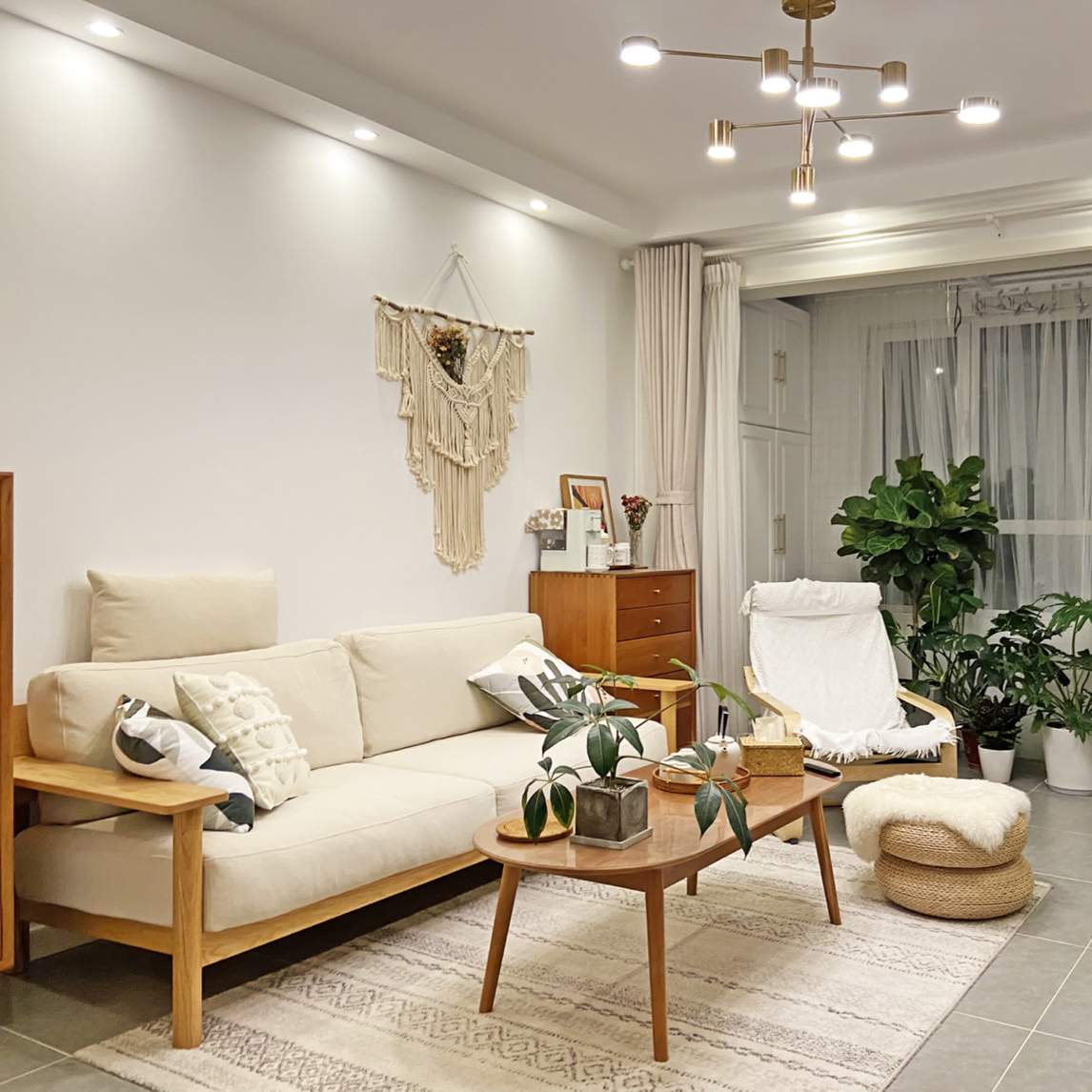 日式风格客厅,小户型也能五脏俱全