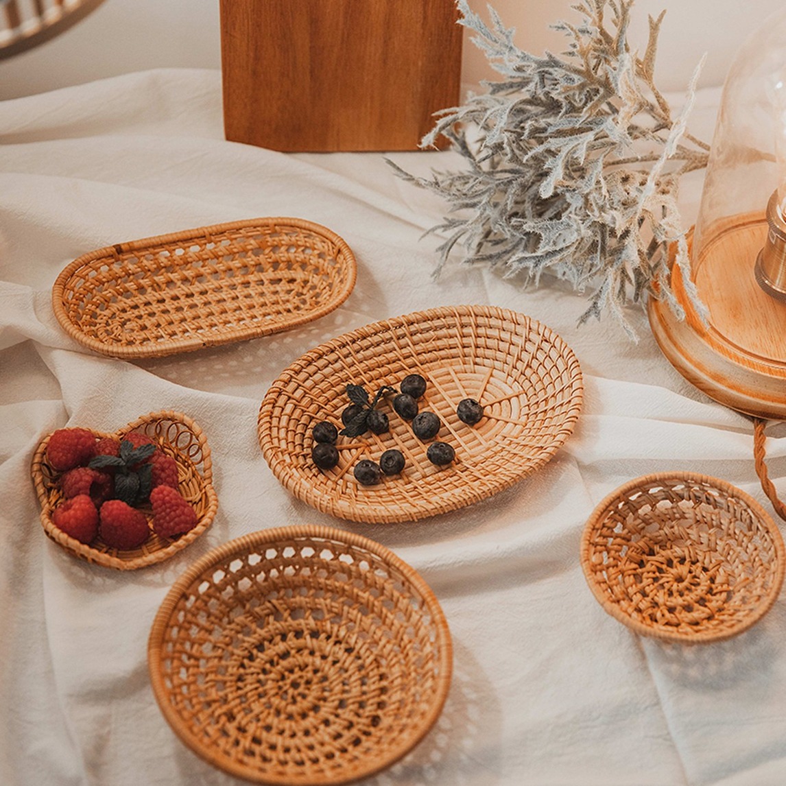 日本流行的餐桌摆盘自然舒适