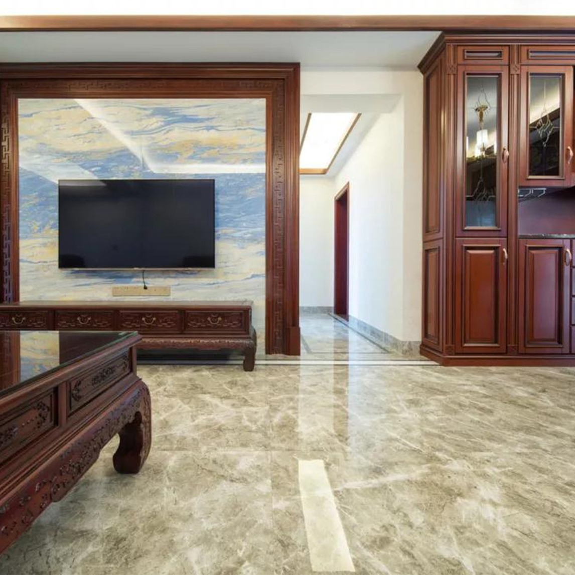 新中式的密缝铺贴新风尚 - 简一瓷砖设计效果图 - 每平每屋·设计家