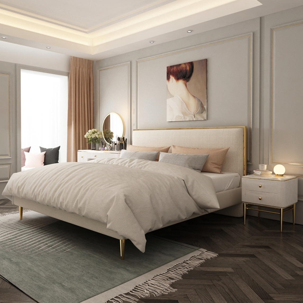都市小资的时尚轻奢卧室