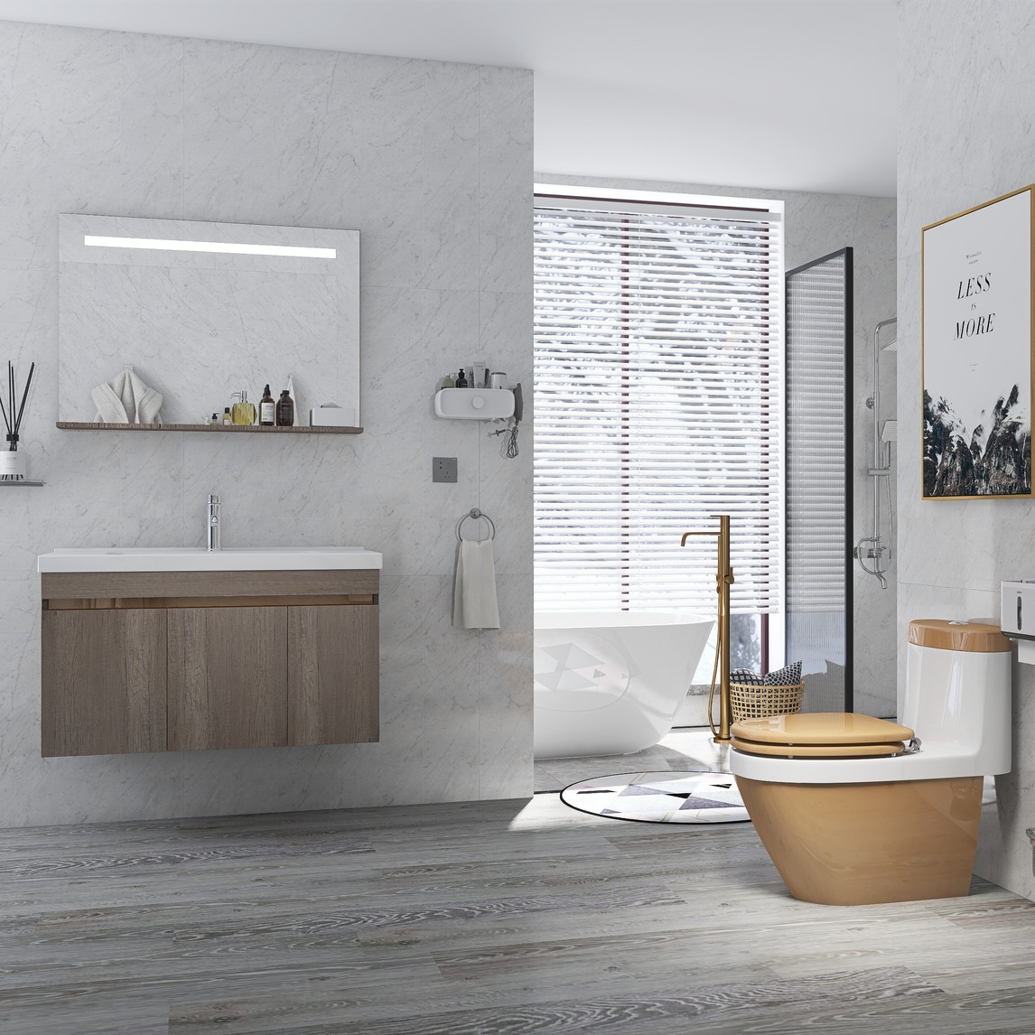 北欧风格的简约浴室