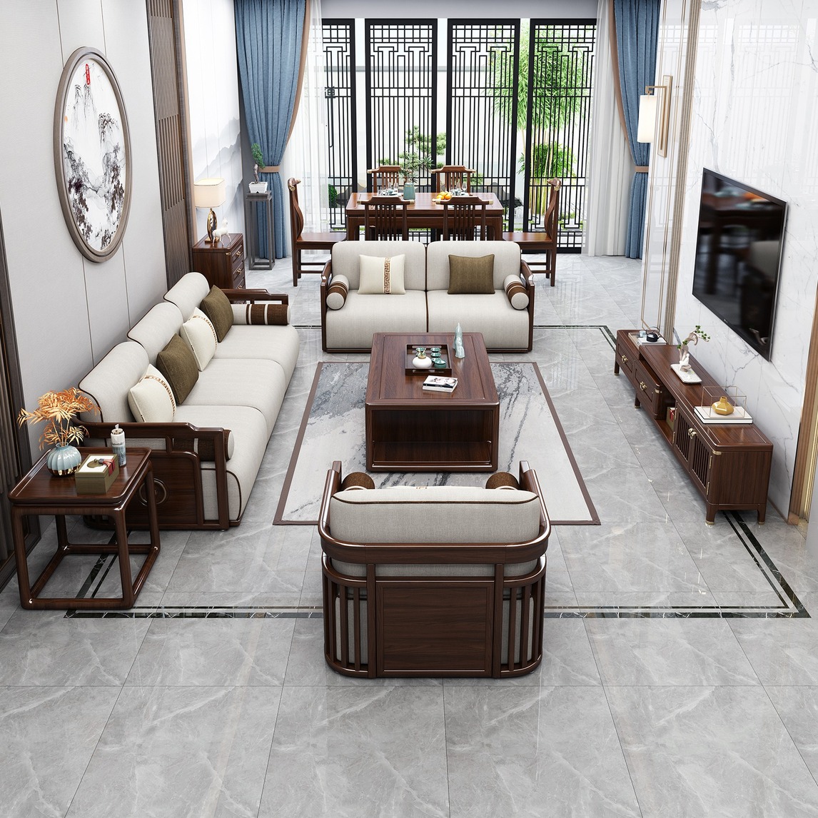 禅意新中式套房系列,把大自然搬回家