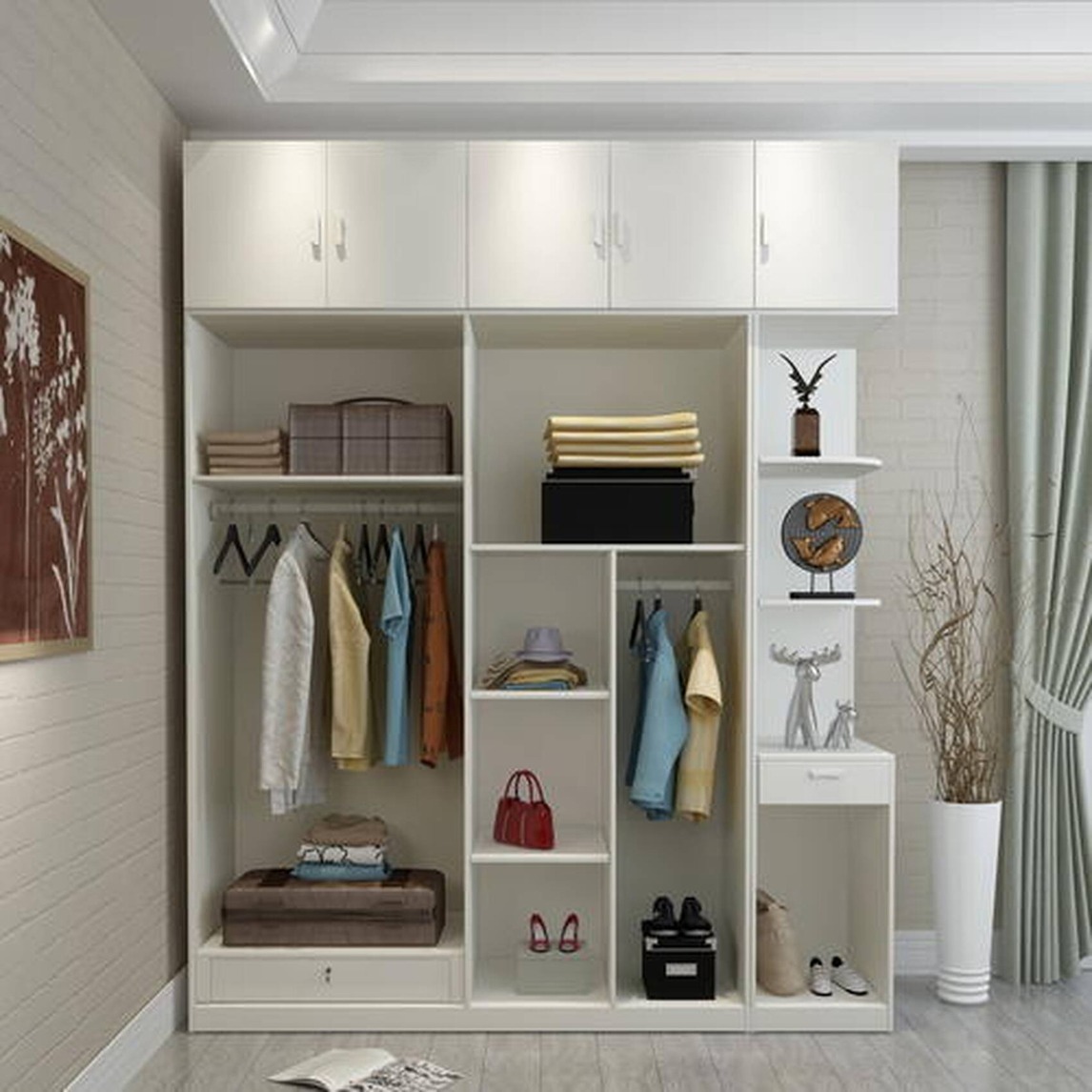 卧室衣柜布局 - star设计效果图 - 每平每屋·设计家