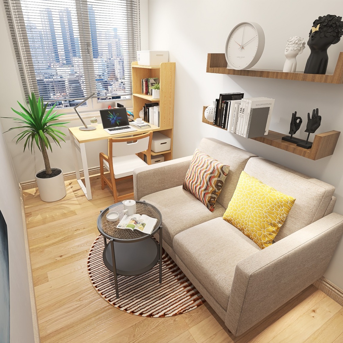 狭小的空间应有尽有