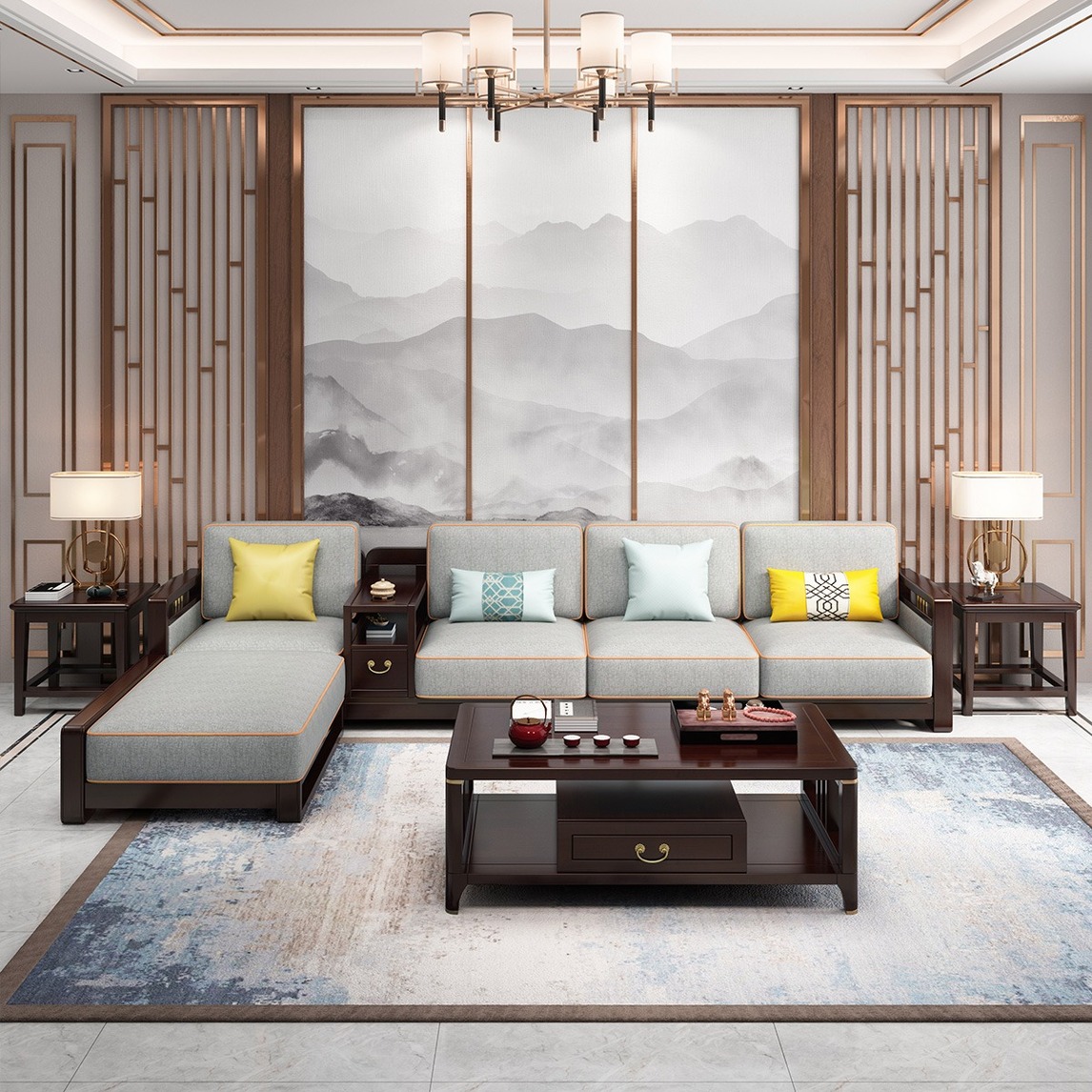 轻奢新中式——传承经典文化底蕴樱花79 设计师说: 新中式家具在传统