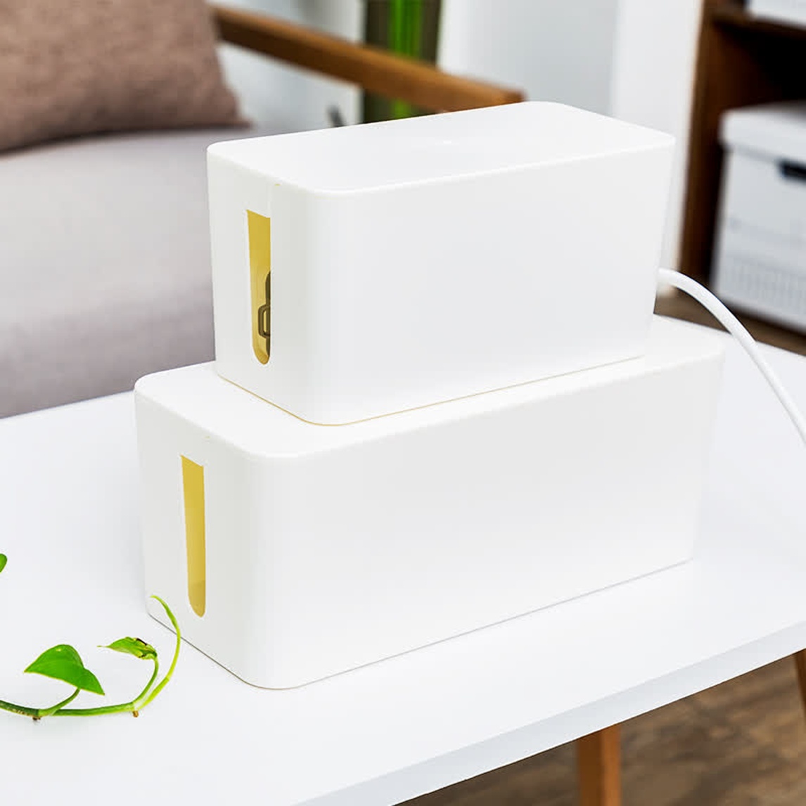 日式桌面理线盒,合理收纳整洁卫生