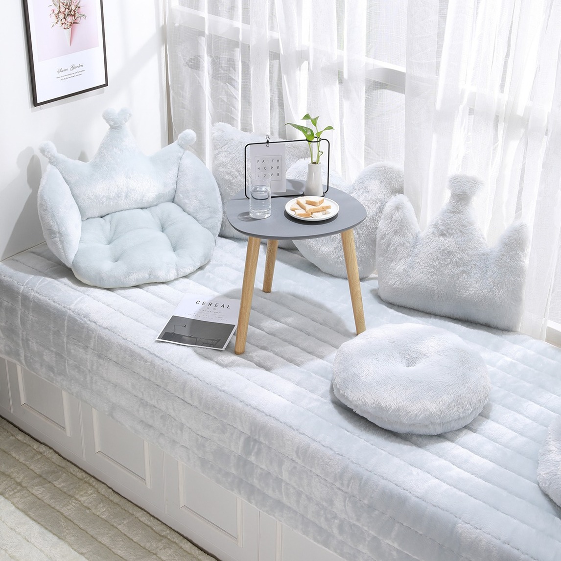 恒钻清新温馨飘窗垫 - 恒钻家居设计效果图 - 躺平设计家