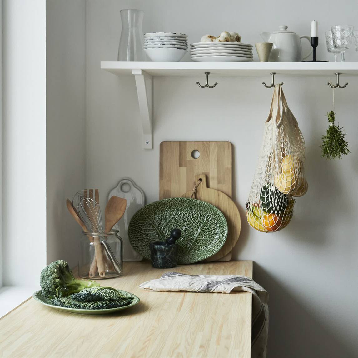 生活感也能很艺术,厨房一角这样造