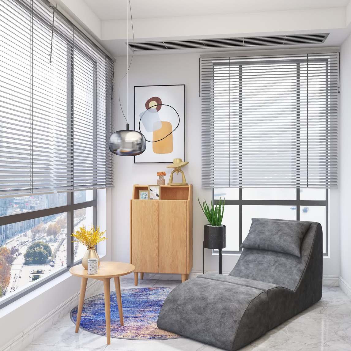 北欧风阳台,这样装简约又美观