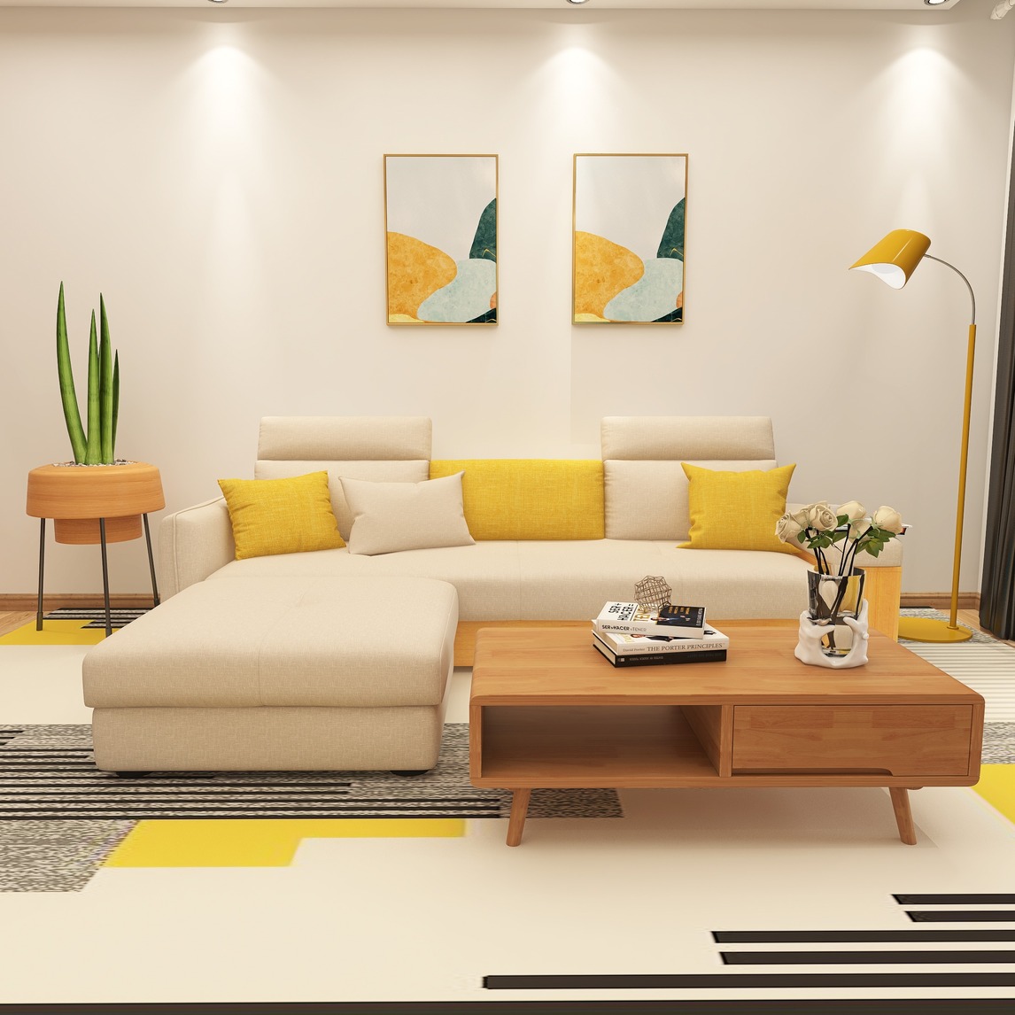 舒适的北欧风客厅,这样打造超省事 - 北欧ins风好物设计效果图 - 每平