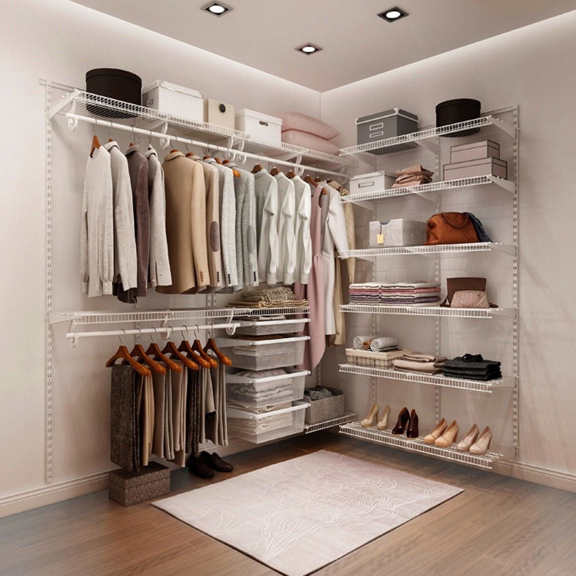 简约风小户型衣帽间,时尚简洁很实用