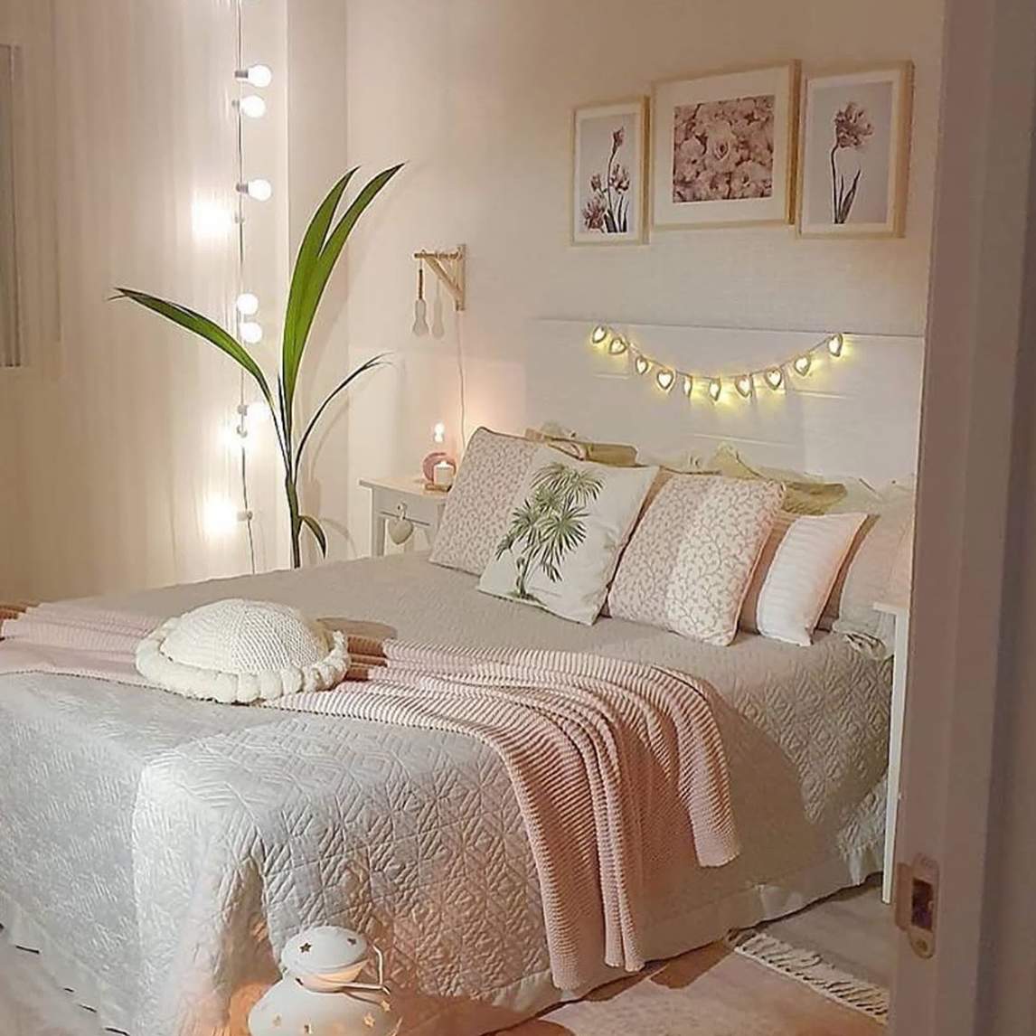 现代少女心卧室,舒适慵懒风 - 家居达人锤子设计效果图 - 每平每屋