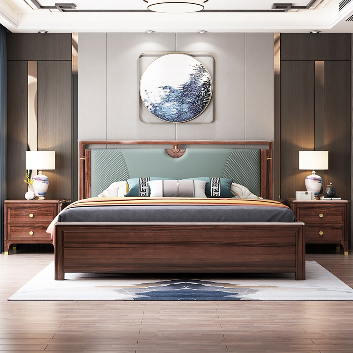 新中式轻奢软靠床 - 品味生活从家具开始设计效果图 - 每平每屋·设计