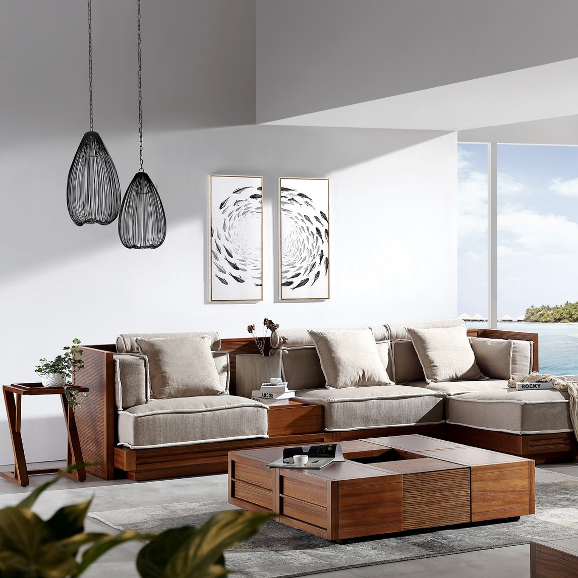 东南亚风情亚龙湾组合沙发