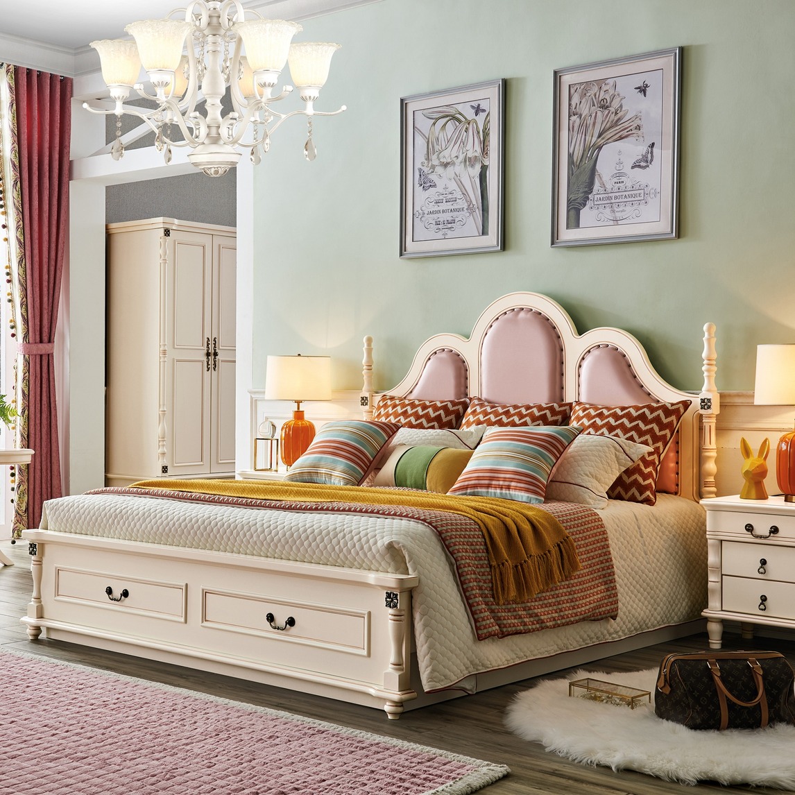 美式公主卧室搭配