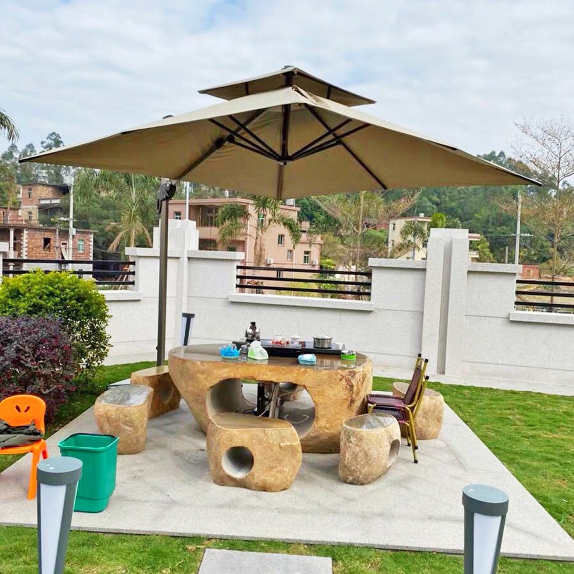 庭院里的休闲区