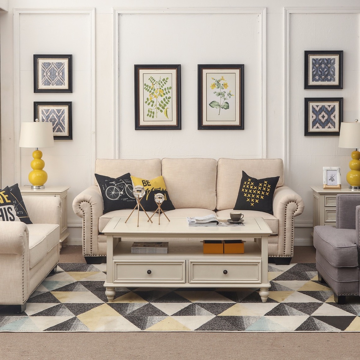 田园风美式沙发