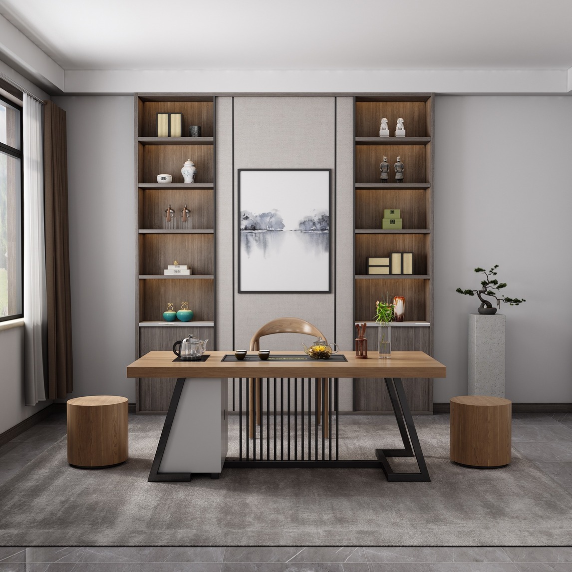 茶厅会客厅 - 伊乐雅居设计效果图 - 每平每屋·设计家