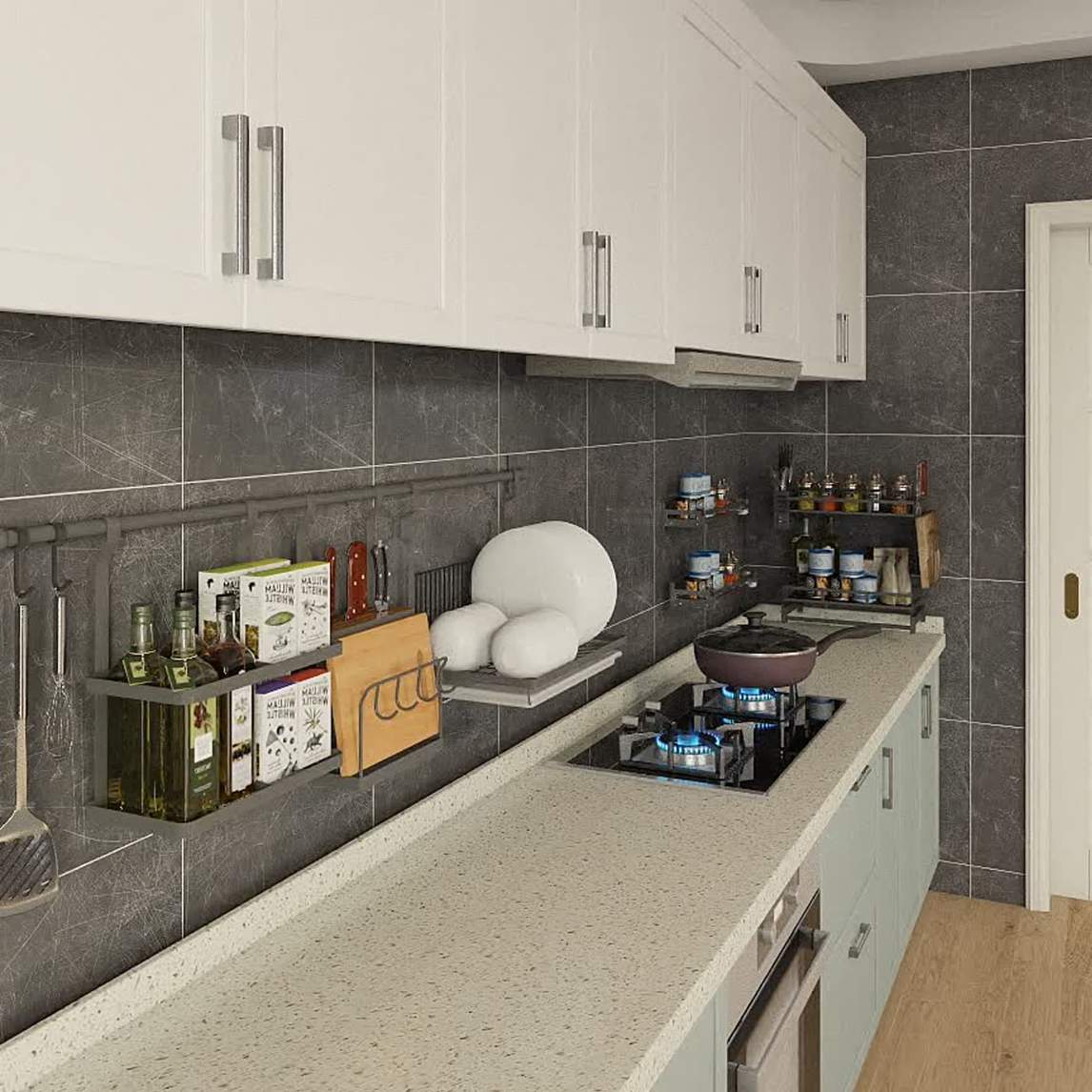 日式厨房,井井有条的整洁