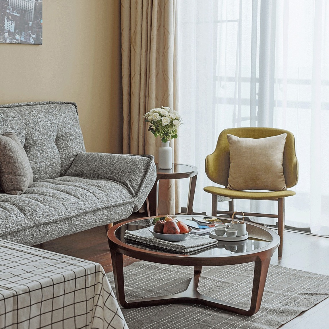 清新活泼的客厅一角,给你不一样的温馨感 - 家居小子呀设计效果图