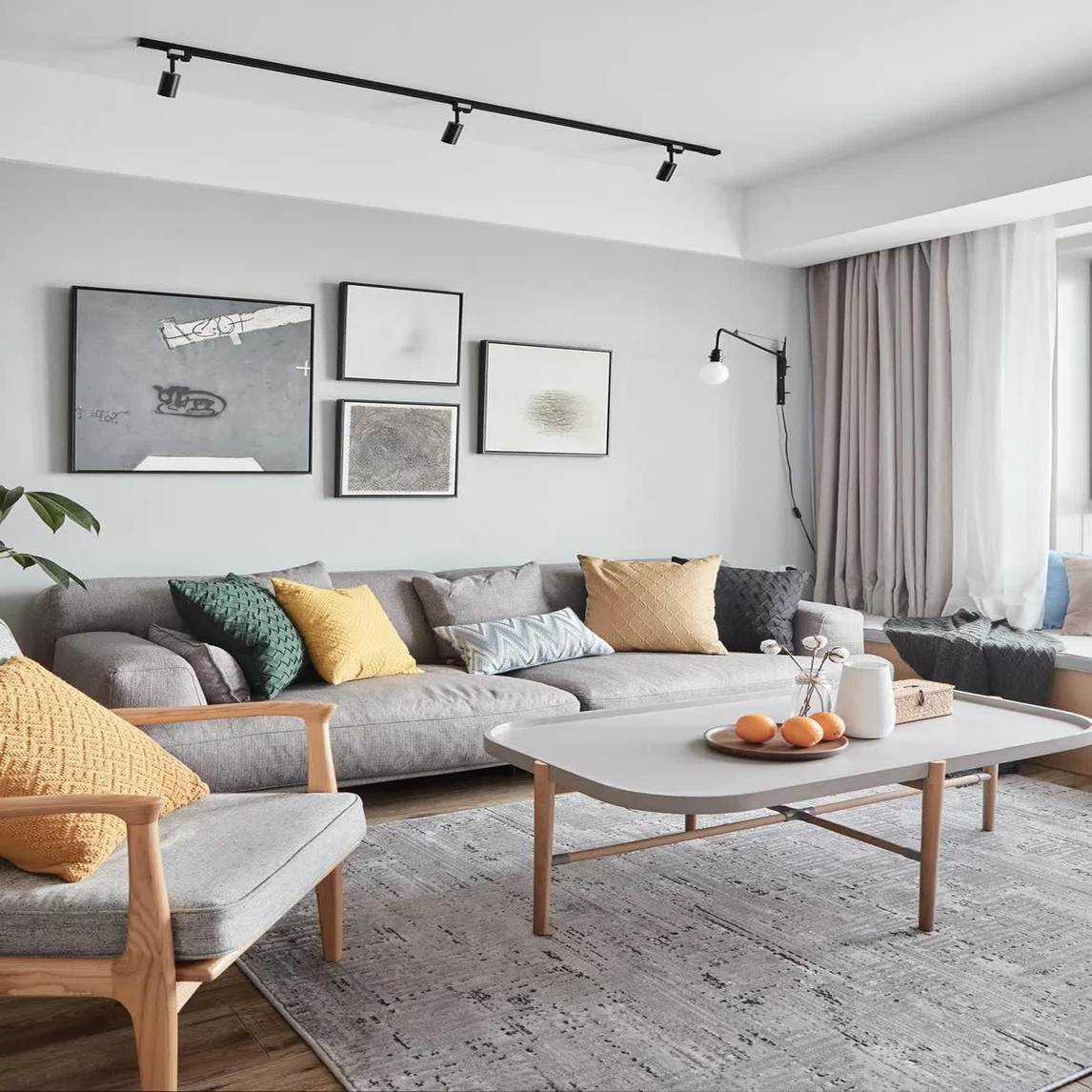 北欧风客厅,兼顾简约和时尚~ - 一点生活设计效果图 - 每平每屋·设计