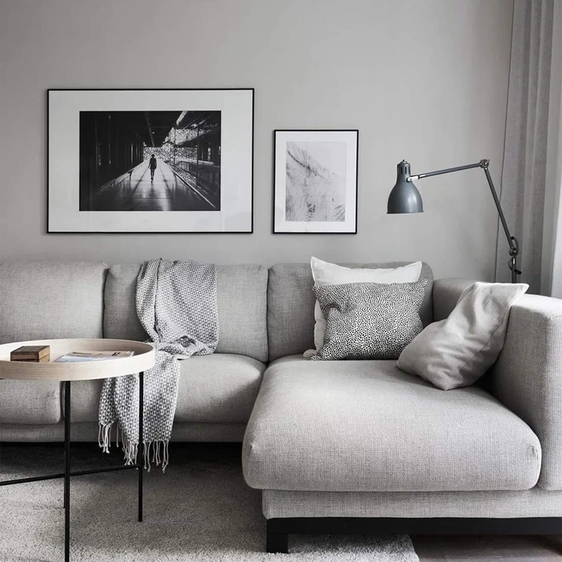 现代简约风灰色系客厅