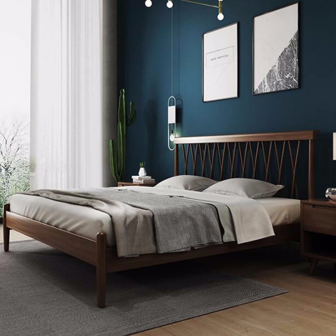 稳重雅致卧室这样软装