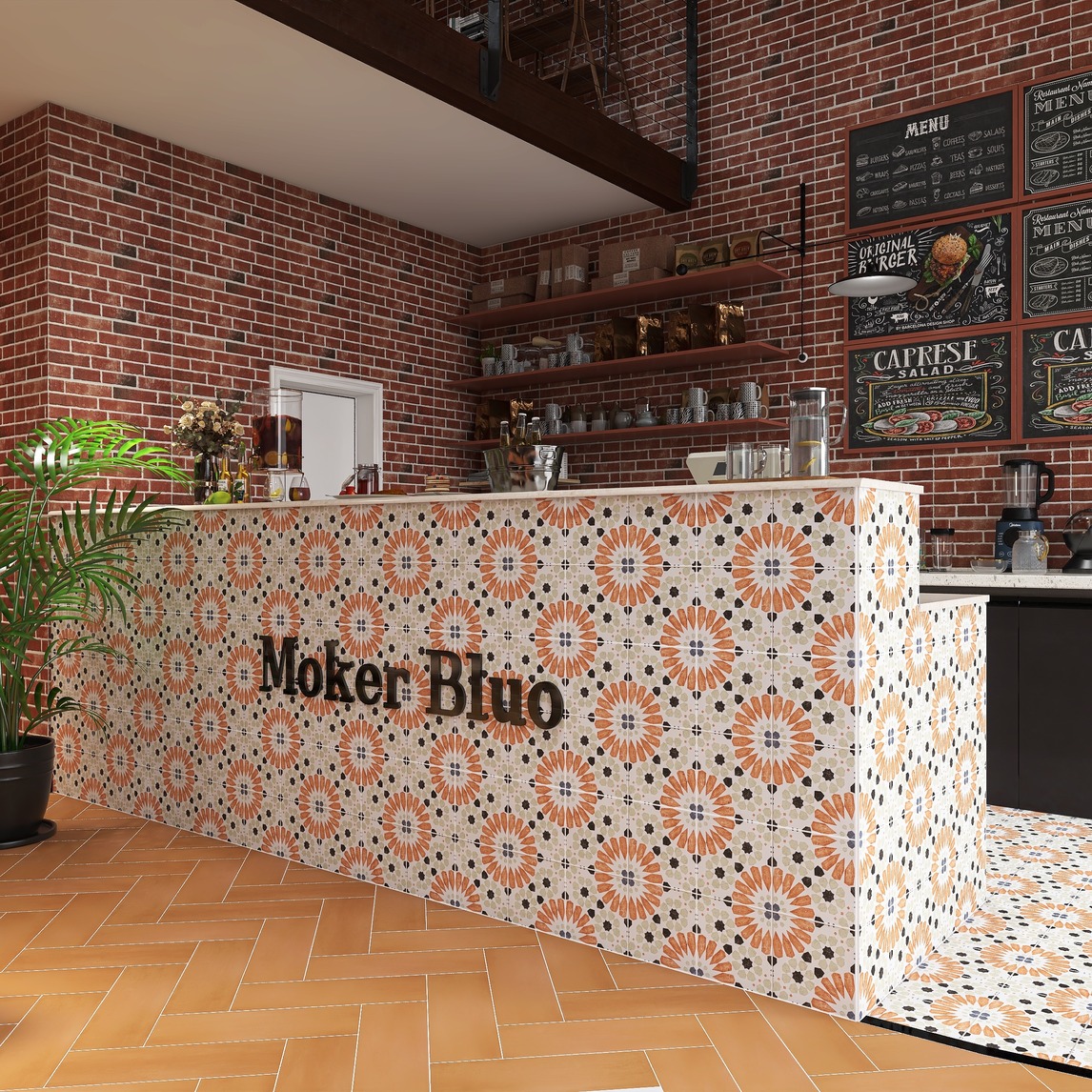 工装咖啡厅吧台新款设计