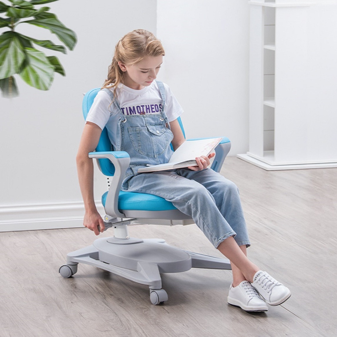 伯课儿童学习椅双背解压坐享舒适