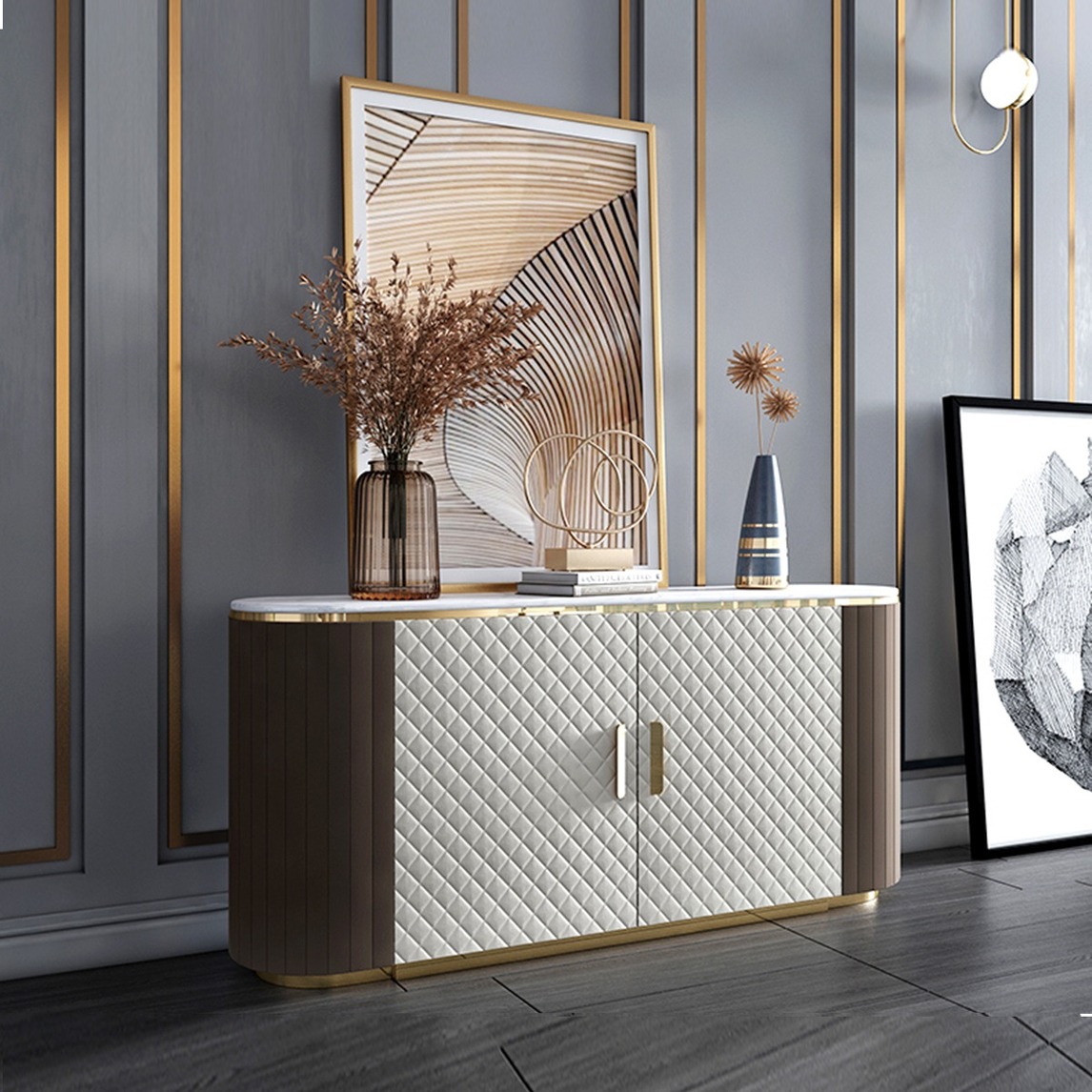 轻奢风玄关,特别时尚