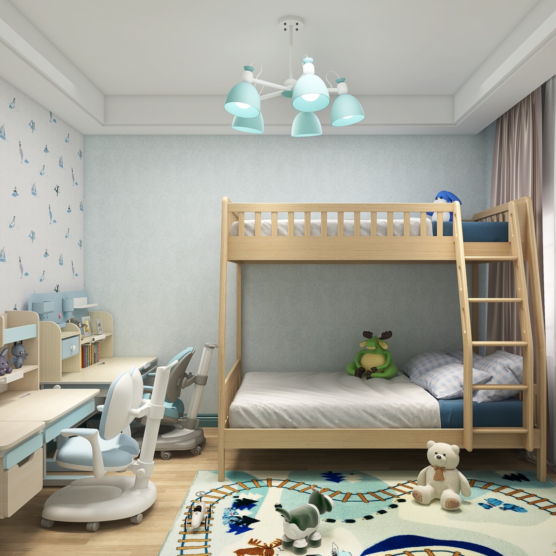 二胎来临儿童房一间就够用了