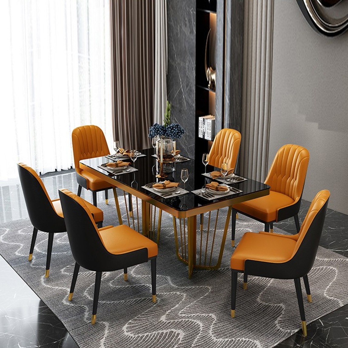 轻奢风餐厅让时尚轻奢成为亮点