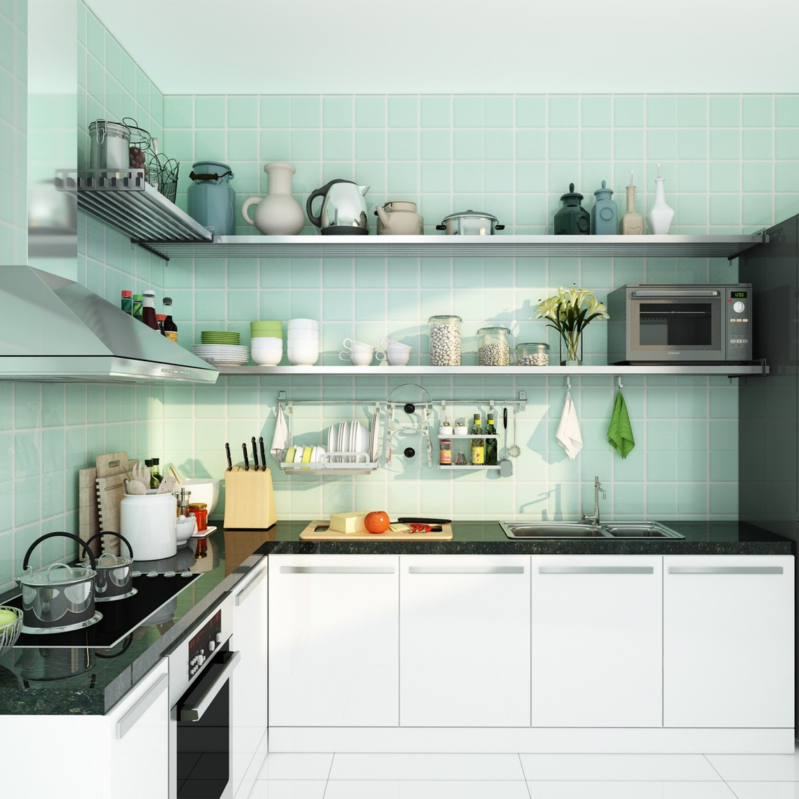 厨房置物架 - 纳纳设计效果图 - 每平每屋·设计家