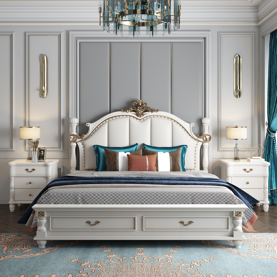 美式轻奢风格卧室少女都喜欢