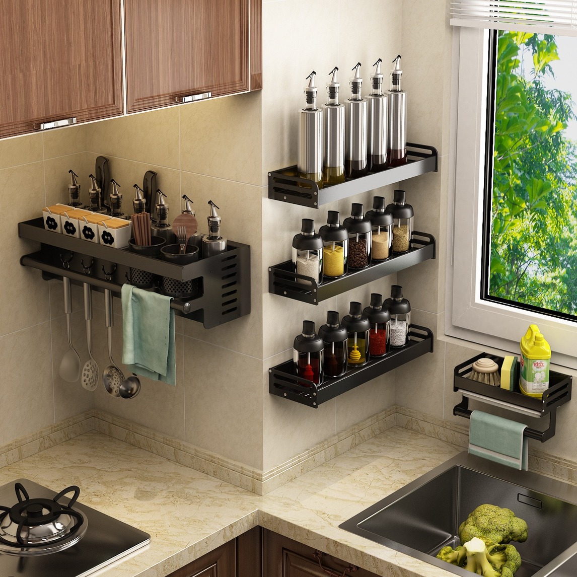 温馨厨房用具收纳 - 优勤北欧家装设计师设计效果图 - 每平每屋·设计