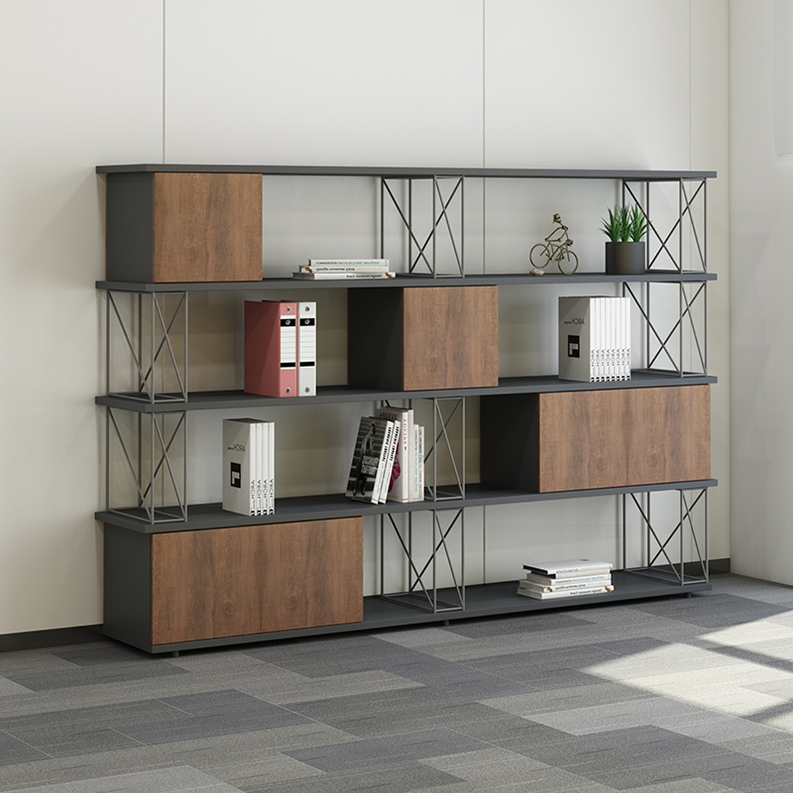 办公文件柜如何摆放 - 小鸠居设计效果图 - 每平每屋·设计家