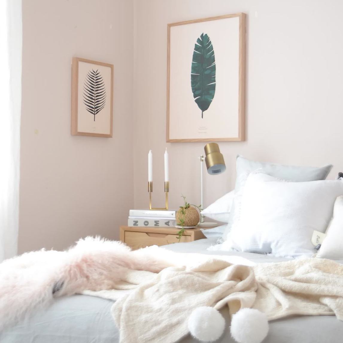 暖色调的卧室设计填满少女小清新