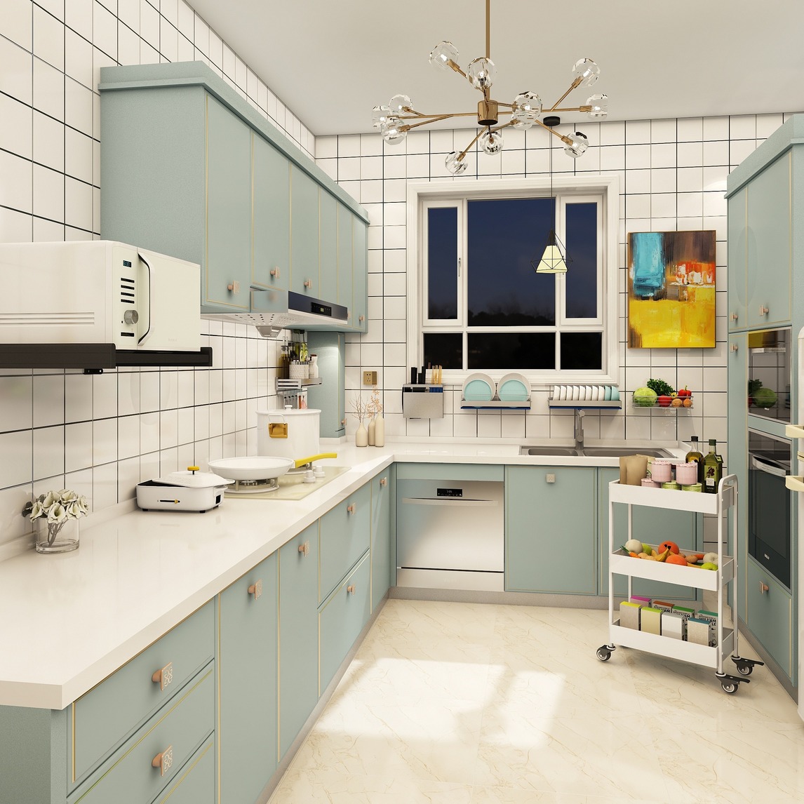 有颜有料百搭,玩转厨房ins风