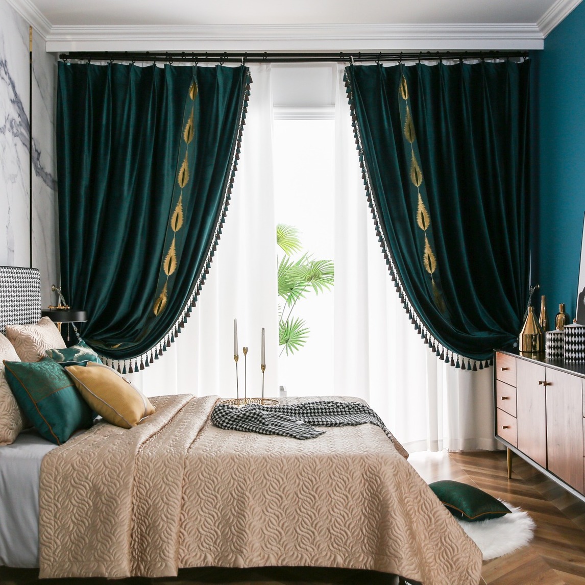 美式轻奢现代简约大气窗帘