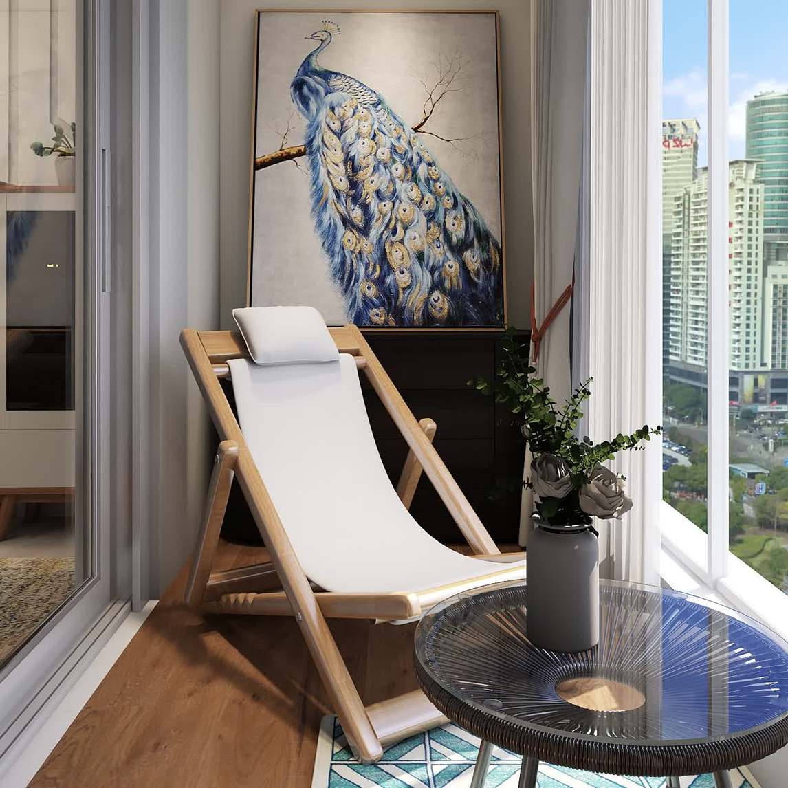 北欧极简阳台给你休闲舒适的闲暇时光